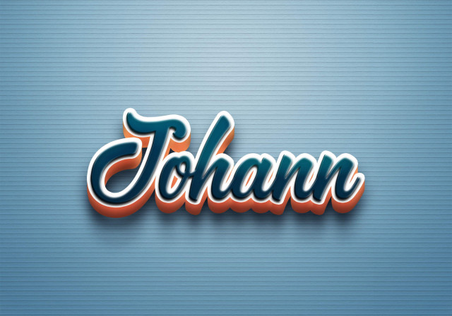 Free photo of Cursive Name DP: Johann