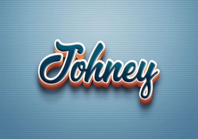 Free photo of Cursive Name DP: Johney