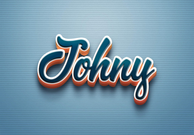 Free photo of Cursive Name DP: Johny