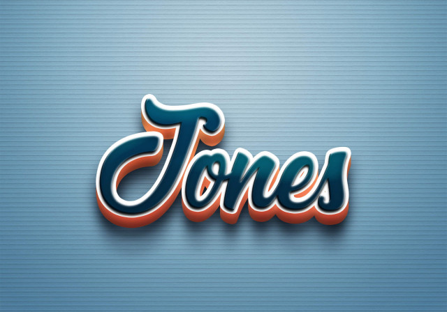 Free photo of Cursive Name DP: Jones