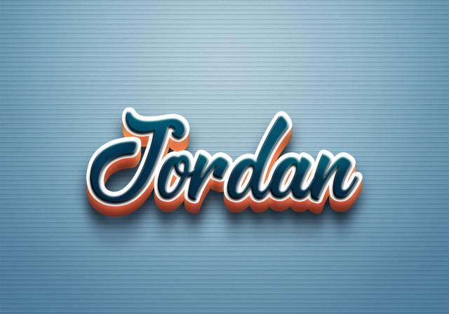 Free photo of Cursive Name DP: Jordan