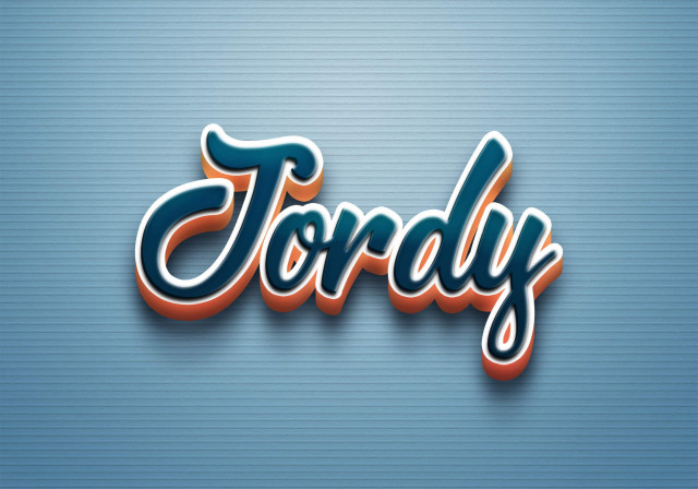 Free photo of Cursive Name DP: Jordy