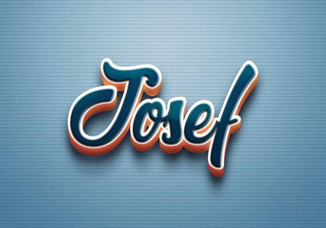 Free photo of Cursive Name DP: Josef