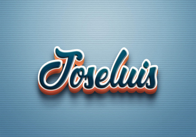 Free photo of Cursive Name DP: Joseluis