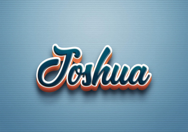 Free photo of Cursive Name DP: Joshua