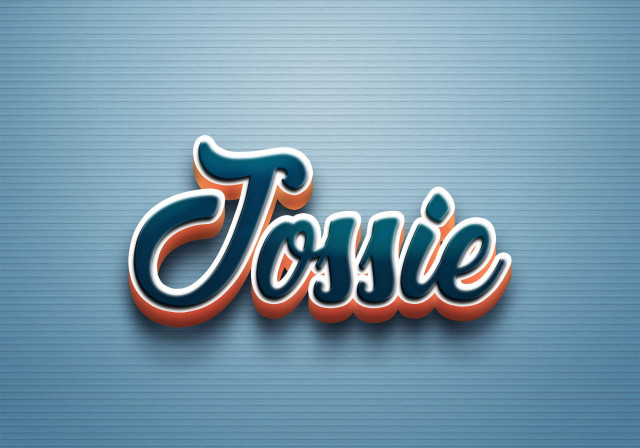Free photo of Cursive Name DP: Jossie