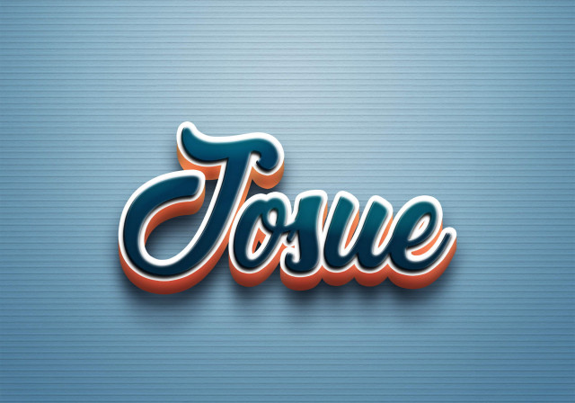 Free photo of Cursive Name DP: Josue