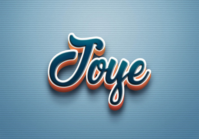 Free photo of Cursive Name DP: Joye