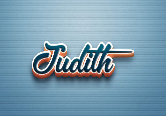 Free photo of Cursive Name DP: Judith