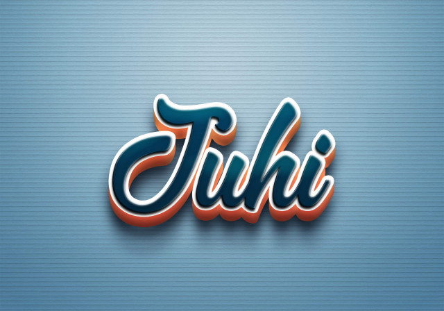 Free photo of Cursive Name DP: Juhi