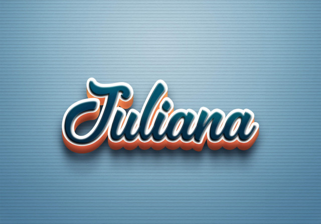 Free photo of Cursive Name DP: Juliana