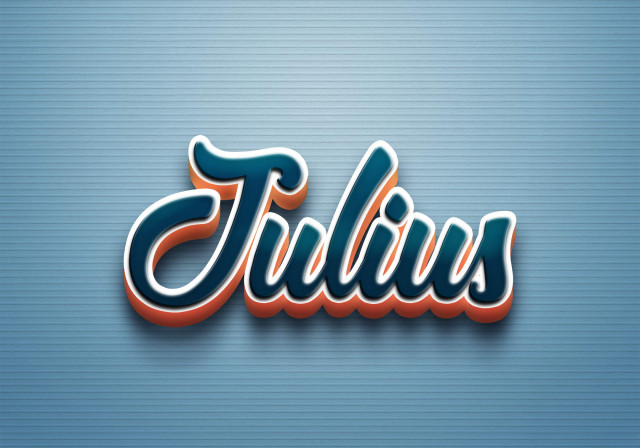 Free photo of Cursive Name DP: Julius