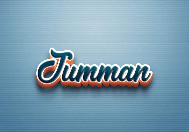 Free photo of Cursive Name DP: Jumman