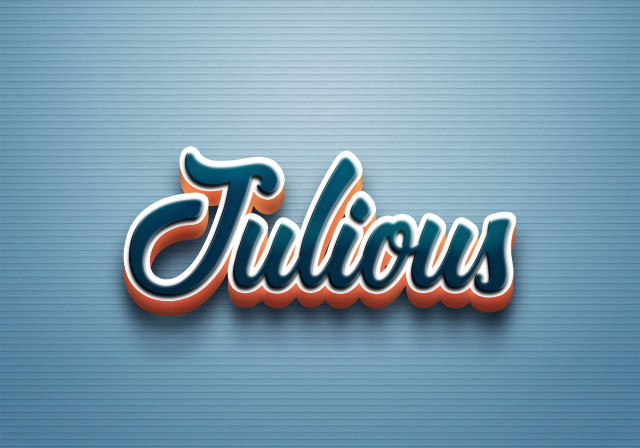 Free photo of Cursive Name DP: Julious