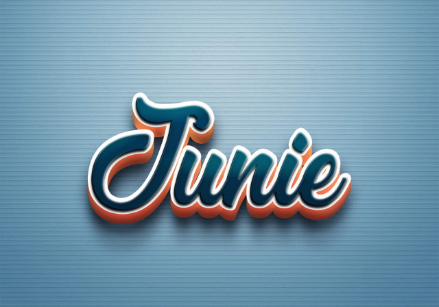 Free photo of Cursive Name DP: Junie