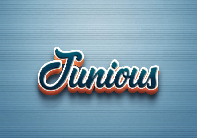 Free photo of Cursive Name DP: Junious