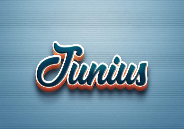 Free photo of Cursive Name DP: Junius