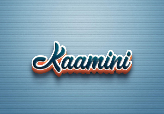 Free photo of Cursive Name DP: Kaamini