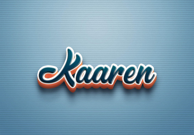 Free photo of Cursive Name DP: Kaaren