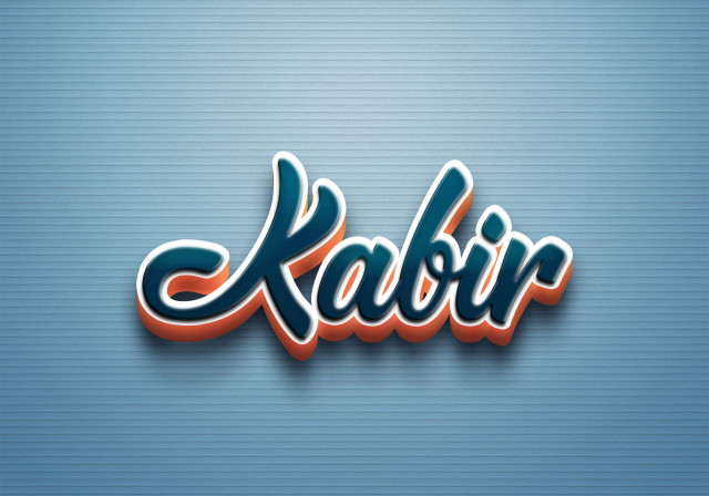 Free photo of Cursive Name DP: Kabir