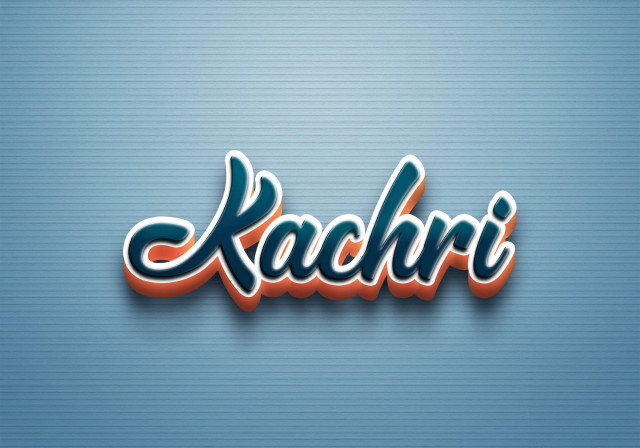 Free photo of Cursive Name DP: Kachri