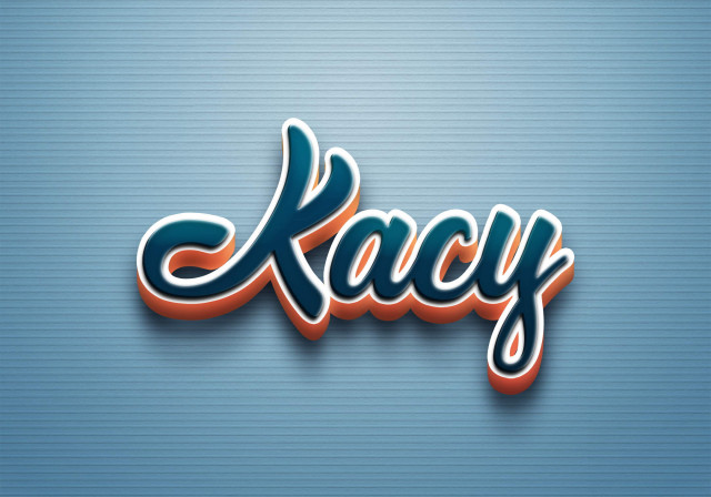 Free photo of Cursive Name DP: Kacy