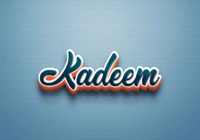 Free photo of Cursive Name DP: Kadeem