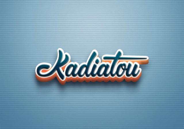 Free photo of Cursive Name DP: Kadiatou