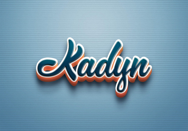 Free photo of Cursive Name DP: Kadyn