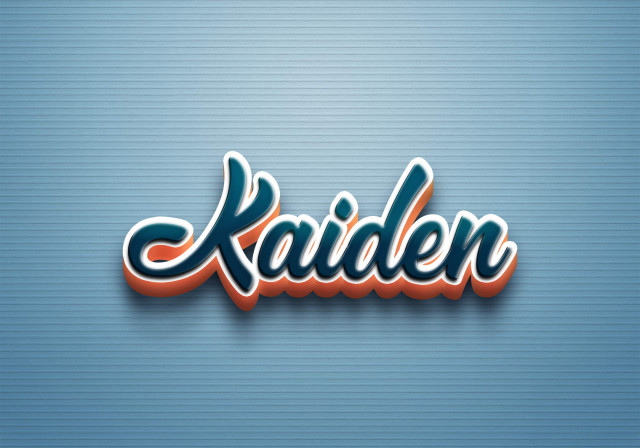 Free photo of Cursive Name DP: Kaiden