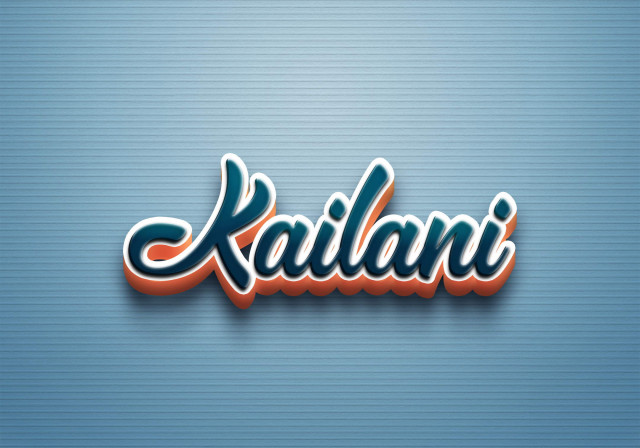 Free photo of Cursive Name DP: Kailani