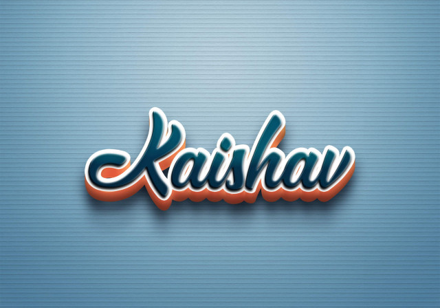 Free photo of Cursive Name DP: Kaishav