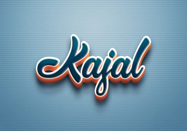 Free photo of Cursive Name DP: Kajal