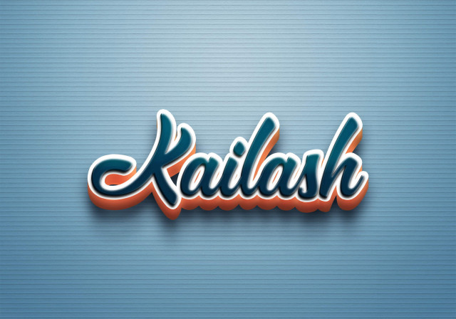 Free photo of Cursive Name DP: Kailash