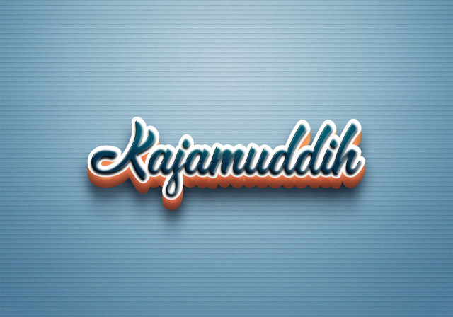 Free photo of Cursive Name DP: Kajamuddih