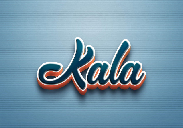 Free photo of Cursive Name DP: Kala