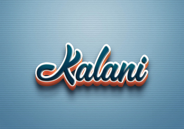 Free photo of Cursive Name DP: Kalani