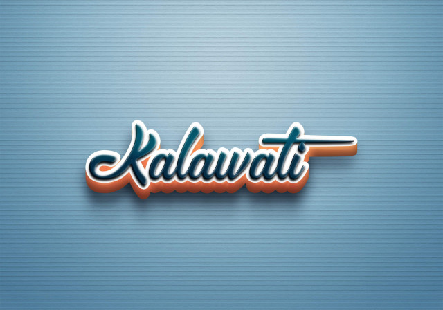 Free photo of Cursive Name DP: Kalawati