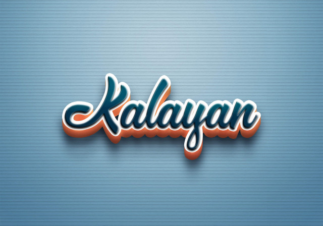 Free photo of Cursive Name DP: Kalayan