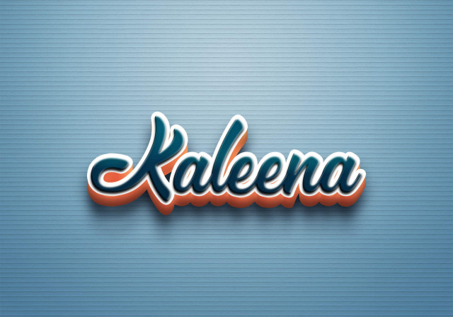 Free photo of Cursive Name DP: Kaleena