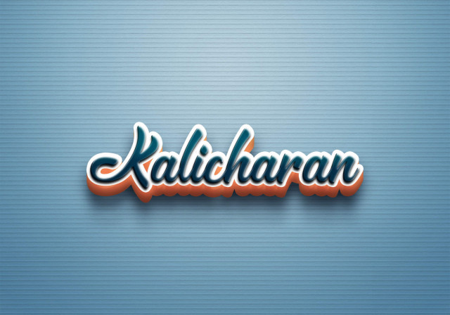 Free photo of Cursive Name DP: Kalicharan