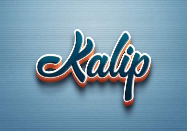 Free photo of Cursive Name DP: Kalip