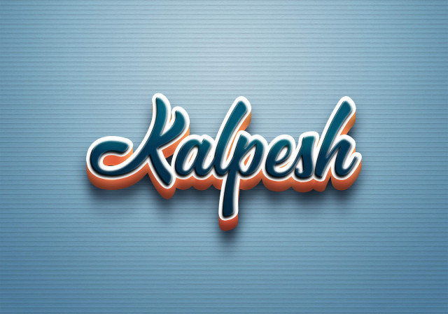 Free photo of Cursive Name DP: Kalpesh