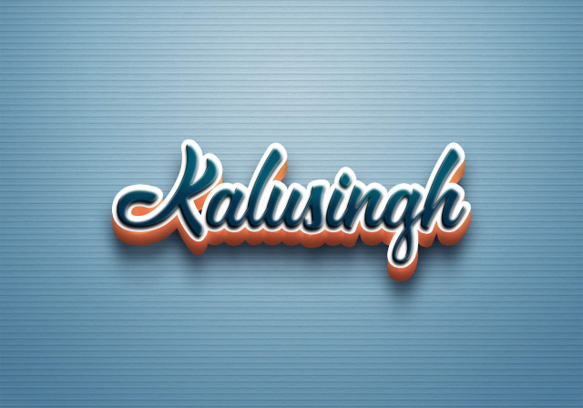 Free photo of Cursive Name DP: Kalusingh