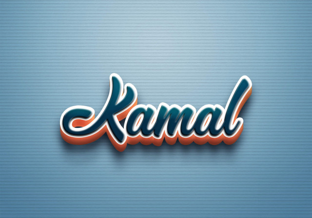 Free photo of Cursive Name DP: Kamal