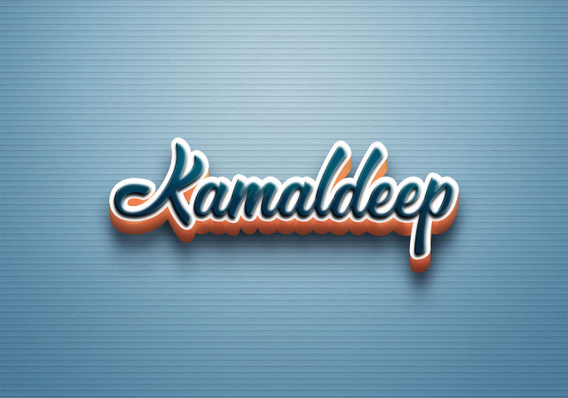 Free photo of Cursive Name DP: Kamaldeep