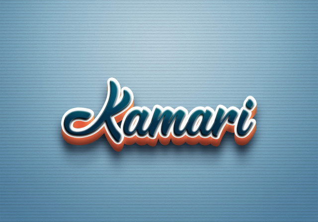 Free photo of Cursive Name DP: Kamari