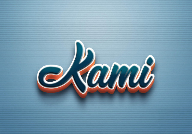 Free photo of Cursive Name DP: Kami