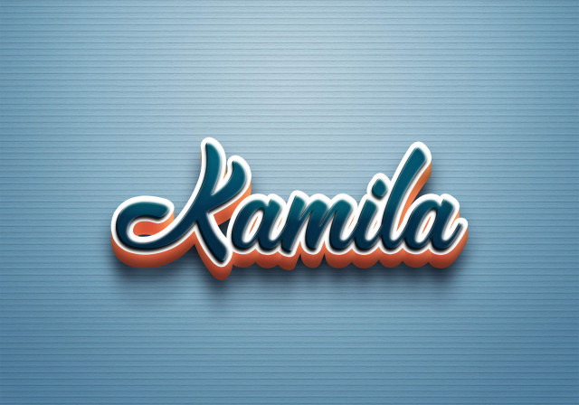 Free photo of Cursive Name DP: Kamila