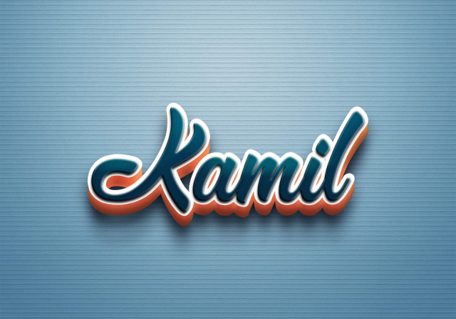 Free photo of Cursive Name DP: Kamil